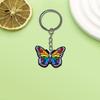 Chaveiro criativo da série borboleta Dunhuang PVC cola macia DIY decorativo criativo pingente de carro mochila chaveiro