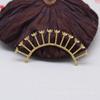 O alfinete de cabelo de bronze da retenção da cor do cocar da jóia de DIY pode ser material antigo B639 do hairpin da fileira da flor soldada