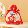 Sacola de Presente de Dia das Crianças e Formatura para Jardim de Infância, Bolsa de Mão com Cordão, Sacola de Lembrancinha para o Primeiro Aniversário do Bebê, Sacola de Doces