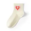 Calcetines Zhuji para Mujer Cortos Primavera y Verano Delgados Encaje Corazón Rosa Malla Transpirables Absorbentes de Sudor Color Caramelo Calcetines de Estudiante