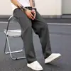 Comercio Exterior Transfronterizo Moda Masculina Moderna Versátiles Elegantes Estilo Americano Atractivos Rectos Holgados Pantalones Casuales Venta al por Mayor en Stock