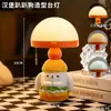 Lámpara de Noche Perrito Hamburguesa Linda, Regalo de Cumpleaños para Niños, Decoración Creativa de Atmósfera para Escritorio de Dormitorio Lámpara de Mesa