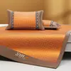 Esterilla de Vid de Ajenjo 2026 Verano Hogareña Doble Plegable Esterilla Refrigerante Juego de Tres Piezas Dormitorio Estudiantil Esterilla Individual Esterilla Suave