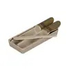 Set de dos moldes para pasta de camarón tipo tubo de bambú imitación melamina, plato creativo de tres colores para pasta de camarón, plato para pasta de pescado, plato para albóndigas de pescado