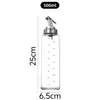 Botella de aceite de vidrio de borosilicato alto, a prueba de fugas con escala, botella de control de aceite, salsa cuantitativa, vinagre, botella de vino de cocina, fabricante mayorista de suministros de cocina