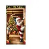Banner de Porta de Natal Mais Vendido da Amazon Banner de Porta 2D de Natal Banner de Decoração de Festa