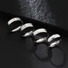 Anillo de Acero de Titanio Grabable, Anillo de Acero Inoxidable para Pareja, Anillo Liso para Hombres y Mujeres, Superficie Mate, Superficie Lisa, 1Mm-8Mm