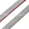 Red de Diamantes de Venta Caliente Transfronteriza de 5 mm de un Solo Lado y una Sola Fila de Pedrería con Diamantes Incrustados Encaje de Diamantes para Ropa DIY Vestido de Novia Accesorios Decorativos