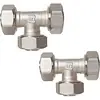 Estándar Americano Transfronterizo Kit de Salida de Aire Comprimido de 3/4 de pulgada Juego de Accesorios para Tubería de Aluminio-Plástico Bloque de Aluminio Juego de Cuatro Piezas Codo