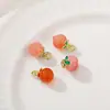 Fábrica pequeno dizun pêssego pó natural fonte de sal ágata pêssego pingente diy acessórios de joias de cristal atacado