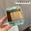 Faixa de Cabelo Casual Colorida como Doce, Engrossada, Corda de Cabelo Super Macia e Inofensiva, Elástico de Borracha de Alta Elasticidade para Prender o Cabelo, Corda de Cabelo Durável Acessórios de Cabelo