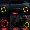 Decoração de Roda Adesivos Refletivos Coloridos para Cubo de Roda Coloridos Noturnos em Grade Acessórios para Ciclismo Noturno de Bicicleta Elétrica e Motocicleta