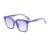 Gafas de Sol Marrones con Montura Cuadrada, Gafas Unisex para Conducir, Anti-UV, Adecuadas para Caras Cuadradas y Redondas, Mismo Estilo que las Celebridades de Internet