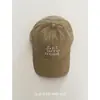 Boné de Baseball Bordado com Letra Estilo Luo Yuxiao para Mulheres, Novo Boné de Topo Macio com Aba Curva 2026 Primavera para Homens, Faz o Rosto Parecer Menor