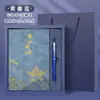 Caixa de Presente Caderno A5 Guochao Conjunto de Presente Cultural e Criativo Personalizado Caderno para Escritório Souvenir Azul