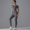Camiseta nueva famosa en Internet, traje de yoga de secado rápido, blusa ajustada de manga corta para fitness, traje deportivo para correr al aire libre para mujer
