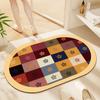 Alfombra para el hogar resistente a las manchas, antideslizante, absorbente de agua y resistente al desgaste, tapete de piso grueso de caucho natural de 5.5 mm