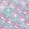 Arte de Uñas Cuadrado Largo 8*10mm Diamante de Cristal K9 Rectangular Ángulo Recto Accesorios Vidrio Brillante Arte de Uñas Joyería de Diamante Venta al por Mayor