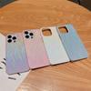 Funda de cuero de alta gama con rayas láser para iPhone 15 Pro Max, resistente a caídas, para Apple 14, 16 Pro Max, media bolsa X