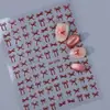 Adesivos de Unha de Gato com Laço Simples Adesivos Planos de Cor Sólida Laço de Fita Adesivos para Nail Art DIY Estilo Dh