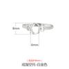 Anillo de Plata Esterlina S925 Montura Vacía para Hombres y Mujeres Diseño Japonés y Coreano Simple de Lujo Accesible Incrustado con Jade Cera de Abejas Montura para Anillo Montura Vacía