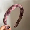 Colección de Diademas de Moda Estilo Coreano, Diademas de Tela Versátiles, Pinzas para el Cabello Clásicas a Cuadros, Buenos Artículos en Remate