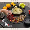 Mesa de Churrasqueira Portátil Dobrável para Churrasco ao Ar Livre Fogão de Churrasco para Pátio ao Ar Livre Mesa de Chá Piquenique Mesa de Madeira Maciça