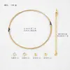 Pulsera Colgante de Perlas de Oro Real de 18 Quilates Accesorios de Joyería DIY Paquete de Materiales para Hacer Joyas a Mano Hilo de Oro Especial Cordón Suave