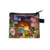 Nueva Bolsa Minecraft Monedero Infantil Estudiantes de Primaria Moda Poliéster Bolsa de Almacenamiento Mini Bolsa Fabricante Mayorista