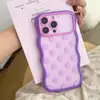 Funda Wave 2 en 1 de lunares de macarrón adecuada para iPhone 17 PRO MAX, funda de teléfono Apple 18 semitransparente mate 15