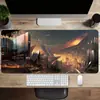 Alfombrilla de Ratón Grande para Videojuegos de Ciencia Ficción Ciudad Futura, Gruesa de Alta Gama y Resistente a Manchas para Mesa de Teclado de Computadora