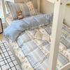 Juego de Tres Piezas para Cama de Estudiante 100% Algodón Ropa de Cama para Dormitorio de Fábrica Sábana Bajera Funda Nórdica de Algodón para Dormitorio Individual