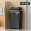 Papelera Cuadrada Comercial para Oficina, Cubo de Basura de Gran Capacidad para Cocina del Hogar, Contenedor de Residuos Sanitarios sin Tapa