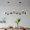 Lustre de sala de estar de luxo leve, luminária de sala de jantar moderna minimalista Zhongshan, luminária de iluminação residencial estilo nórdico, luz principal de quarto feijão mágico, ferro