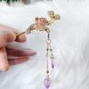 Pasador Ruyi Palo de Dios Pasador Tocados Hanfu Borla para Caminar Accesorios Antiguos para el Cabello Aleación que Conserva el Color Cabello Diario Pasador Ropa Antigua