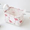 Cesta Pequeña de Almacenamiento Fresca para Escritorio Cesta Pequeña de Lona con Película Impermeable Cesta para Frutas Cesta Pequeña de Almacenamiento para Artículos de Oficina y Varios