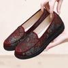 Sapatos de tecido atacado e varejo primavera e outono femininos antiderrapantes para pessoas de meia-idade e idosos retrô bordados para avós pés grandes osso solto sapatos de velha