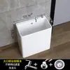 Fregadero de Cerámica para Fregona de Balcón Lavabo de Piso de Baño Fregadero Grande para Fregona de Pie Pequeño Fregadero para Fregona Doméstico
