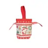 Bolsa de Regalo Navideña, Bolsa para Empacar Fruta de Nochebuena, Regalo de Dulces, Recuerdo, Bolso Tote Pequeño Exquisito
