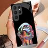 Funda de Cristal para Teléfono para Hombre Adecuada para Samsung Galaxy S25, Funda Protectora de Cobertura Total con Agujeros de Precisión, Funda Artística para Teléfono S24