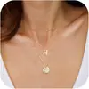 Conjunto de Collar de Tres Capas con 26 Letras para Mujer Estilo Europeo y Americano, Collar Apilado Multicapa con Colgante Asimétrico Moderno y Personalizado