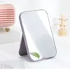 Espejo de maquillaje de escritorio plegable, diseño simple para dormitorios de estudiantes, espejo de tocador grande de alta definición, espejo de princesa