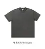 Camiseta Vintage Lavada de Algodão Puro Pesado 300g Estilo Americano Marca Tendência Manga Curta Camiseta Básica Solta Masculina Unissex