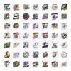 50 Adesivos Esportivos de Desenho Animado Transfronteiriços, Adesivos para Geladeira, Adesivos para Copo de Água, Adesivos para Mala, Novos Adesivos Esportivos