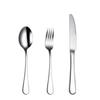 Juego de Tres Piezas de Cubiertos Occidentales de Acero Inoxidable 304 Engrosado para Bistec, Tenedor y Cuchara, Suministros Nórdicos para Hotel, Regalo Celebrado en Internet