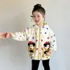 Chaqueta de Lunares de Dibujos Animados para Niña, Cortavientos Infantil Elegante para Primavera y Otoño, Atuendo de Primavera, Sudadera con Capucha para Bebé Niña