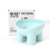 Tigela para Gatos Howo Original Proteção de Pescoço Cor Macaron Tigela Perna de Elefante Tigela de Comida para Gatos de Grande Diâmetro Tigela Alta de Plástico para Animais de Estimação