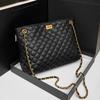 Bolso Grande de Mujer con Patrón de Diamantes 2026 Nuevo de Moda Bolso de Hombro con Cadena Estilo Chanel Versátil Bolso Tote Cruzado para el Día a Día