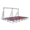 Truss de palco para casamento de montagem rápida, palco de aço Rayark, performance ao ar livre em hotel, estrutura de palco dobrável espessa