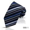 Corbata Rayada para Hombre Camisa Profesional de Negocios de Alta Gama Azul Azul Marino Anudada a Mano Corbata de 8cm Shengzhou Lista para Enviar